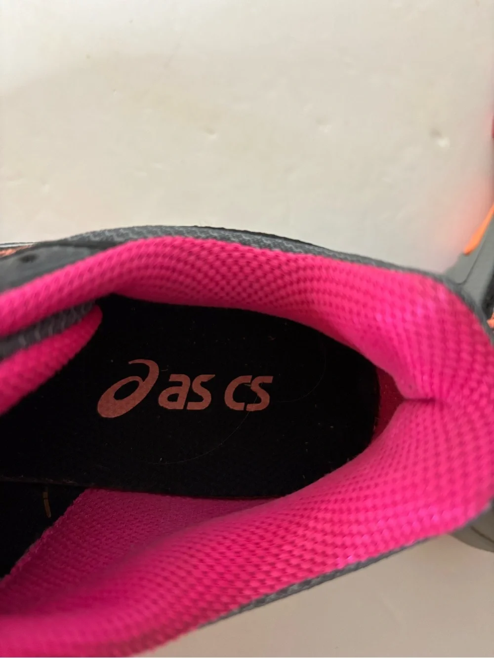 Asics Gray and Hot Pink Women's Athletic Running Shoes